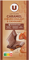 Lait fourré caramel coeurs coulant & croquant