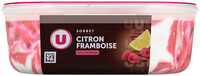 Sorbet citron framboise - bac 525G