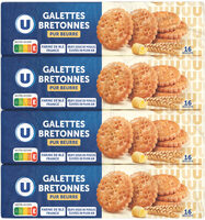 Biscuits Galettes bretonnes pur beurre 4x125g