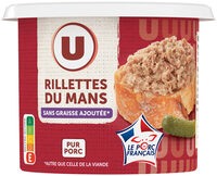 Rillettes du Mans Pur Porc Sans graisse ajoutée - 220g