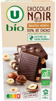 Chocolat noir 55% noisettes entières