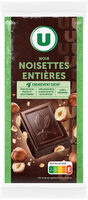 Chocolat noir & noisettes entières 2x200g