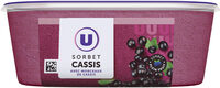 Sorbet plein fruit cassis - bac 1L 650G