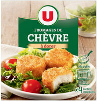 Fromages de chèvre panés préf.à rechauffer 23% 4x25g