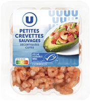 Crevettes sauvages décortiquées cuites