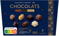 Ballotin chocolat lait noir blanc 241g