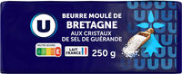 Beurre moulé cristaux sel Guérande 80%MG