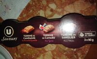 Terrine de campagne, de canard et de sanglier - 3 terrines de 90g