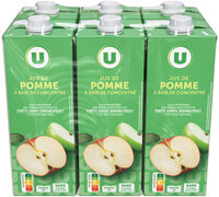Jus à base de concentré pomme