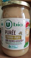 Purée pomme poire sans sucres ajoutés 625g