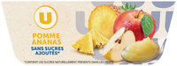 Dessert fruitier coupelle pomme ananas sans sucre ajouté