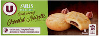 Biscuits Sablés fourrés saveur noisette paquet de 125g