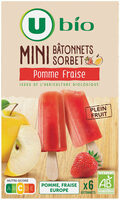 Mini batonnet pomme fraise bio