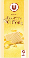 Chocolat blanc écorces de citron