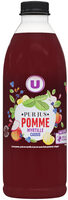 Pur jus pomme /myrtille/cassis réfrigéré PET flash pasteurisé 1L