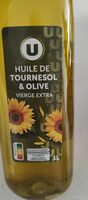 Melange d'huile de tournesol et huile d'olive vierge extra