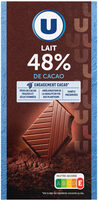 Chocolat dégustation au lait 48% Tablette de 100g