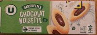 Barquettes au chocolat et aux noisettes 2x120g