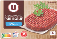 Steak haché pur boeuf 5%