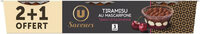 Tiramisu cerise amarena - 2x100g + 1 offert