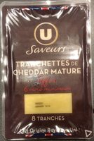 Cheddar mature affiné 6 mois minimum 34%MG - 8 tranches, 150g