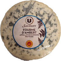 Fourme d'Ambert AOP au lait pasteurisé 27%MG, 220g