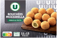 Bouchées mozarella coeur pesto