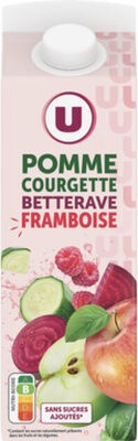 Jus pommes courgettes betterave framboise - brique 1L