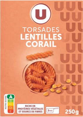 Torsades lentilles corail