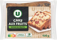 Cake aux fruits prétranché