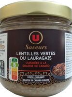 Lentilles du Lauragais cuisinées
