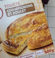 Tourte poulet champignons