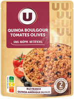 Quinoa boulgour tomates olives