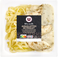 Aiguillette de poulet et tagliatelles