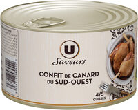 Confit canard 4/5 cuisses tambourin Boîte de 1,35kg