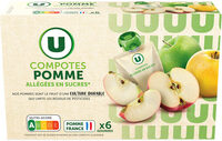 Gourdes compote allégée pomme 6x90g