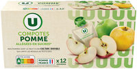 Gourdes compote allégée pomme 12x90g
