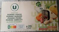 Gourdes allégées pomme/pomme banane/pomme poire/pomme abricot 20x90g