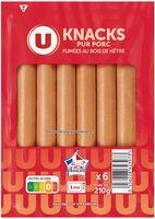 Knacks Pur Porc - x6, 210g