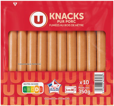 Saucisses knacks de Strasbourg JEAN FLOCH x10 350g