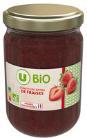 Confiture extra de fraises (fraises, sucre France) pot 280g