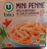 Pâtes Mini penne, étui carton de 500g