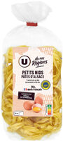 Pâtes Petits nids IGP d'Alsace aux oeufs - Sachet 250g