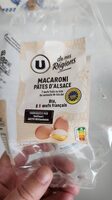 Pâtes macaroni IGP d'Alsace aux oeufs - Sachet 250g