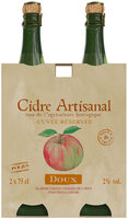 Cidre artisanal doux bio 2° 2x75cl