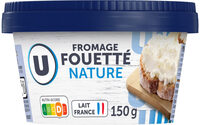 Fromage fouette au lait nature pasteurisé 24%MG 150g