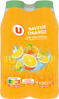 Boisson aux fruits plate saveur orange, Bouteille pet 4x50cl