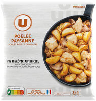 Plat cuisiné Poêlée paysanne poulet rôti pomme de terre - 900g