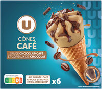 Cones glacés café - x6 396g