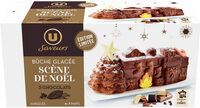 Bûche de Noël glacée 3 chocolats - 475g - 6/7 parts